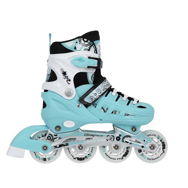 4-i-1 inline-skøjter, mint, størrelse S (31-34)