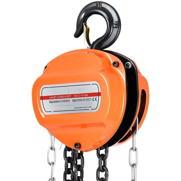 Handtelfer, 1 ton, 6 m lyft, G80 galvaniserad
