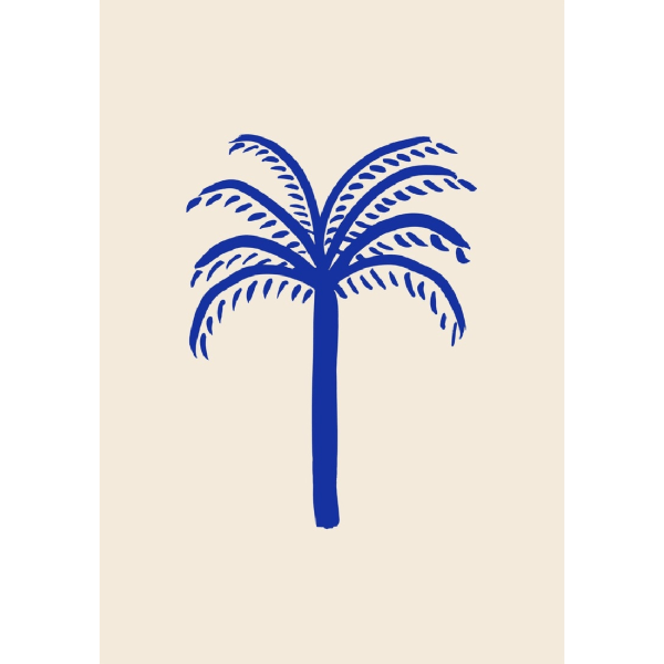 Blue Palm - 30x40 cm