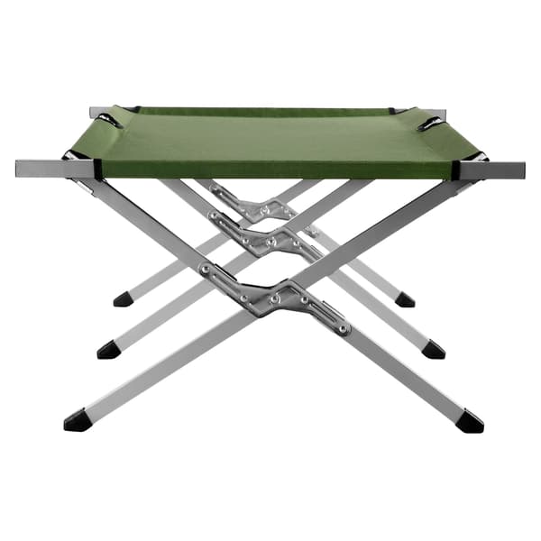 Hopfällbar tältsäng, grön, 200 cm