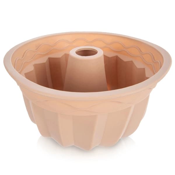 Silikone Bundt kageform, Beige, 23,5 cm