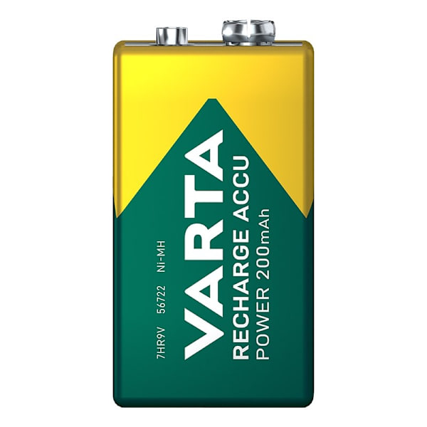 Varta Recharge Accu Power -akku 9V 200 mAh läpipainopakkauksessa