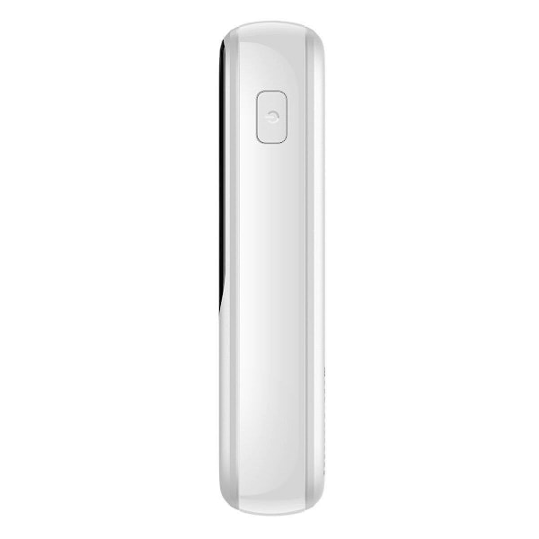 Powerbank pikalatauksella 10000mAh 22,5W QC-PD-SCP-FCP USB-C-kaapeli valkoinen