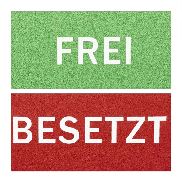 Dörrskylt Occupied Free Uppsättning om 10
