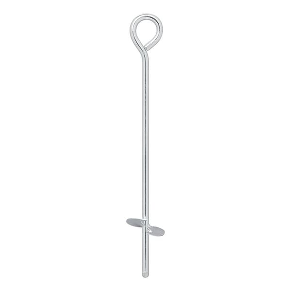 Maa-ankkuri 39 cm sinkitty teräs silmukalla
