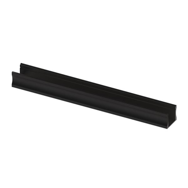 Slimline 15 Mm - Anodiseret i sort - Aluminium Led-profil - 2 M