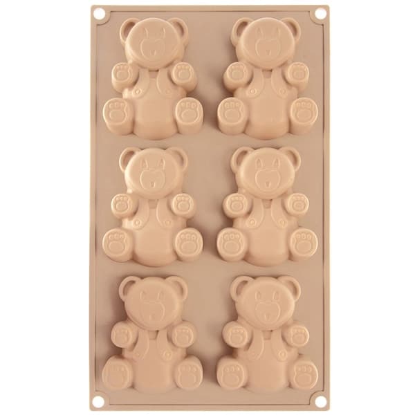 Silikone bamse bageform, 30x17,5x2 cm