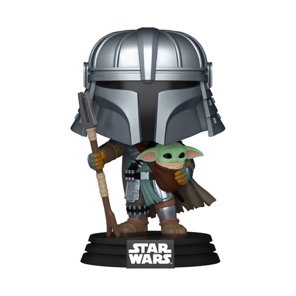 Mandalorian-figur med Grogu, eksklusivt Star Wars-samleobjekt