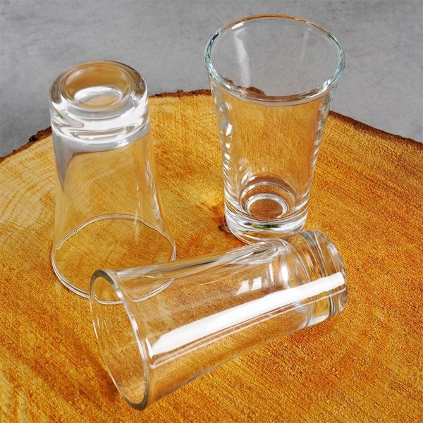 Set med 3 glas för vodka/likör/shots - diskmaskinssäkra