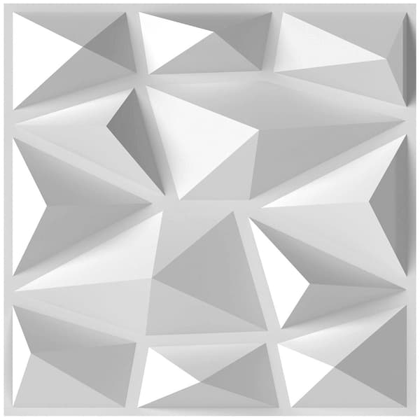3D-väggpaneler, diamantmönster, 50-pack, 4,5 m² täckning
