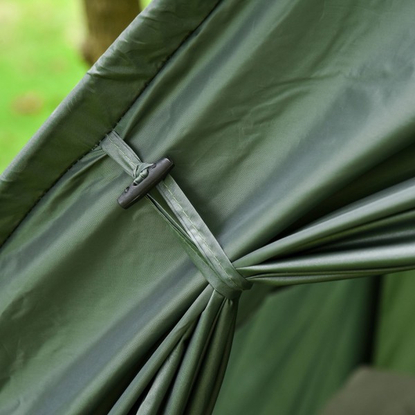 Outsunny feltseng 4 i 1 campingsæt med telt sovepose madras fold