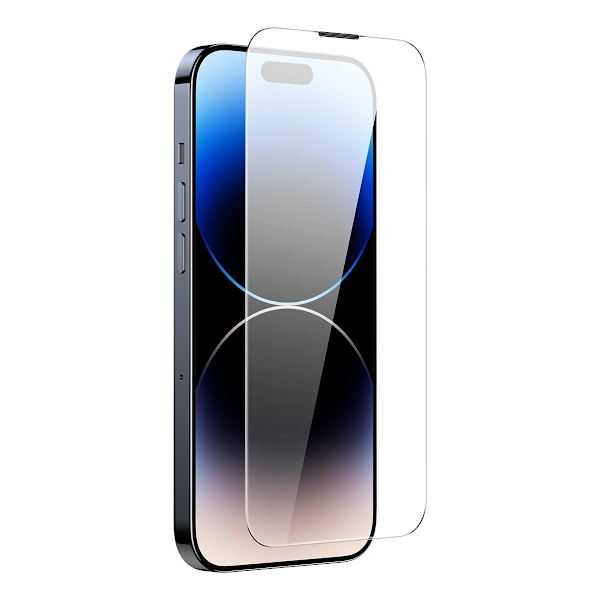 Helskärmshärdat glas för iPhone 14 Pro Max med 0,3 mm högtalarskydd