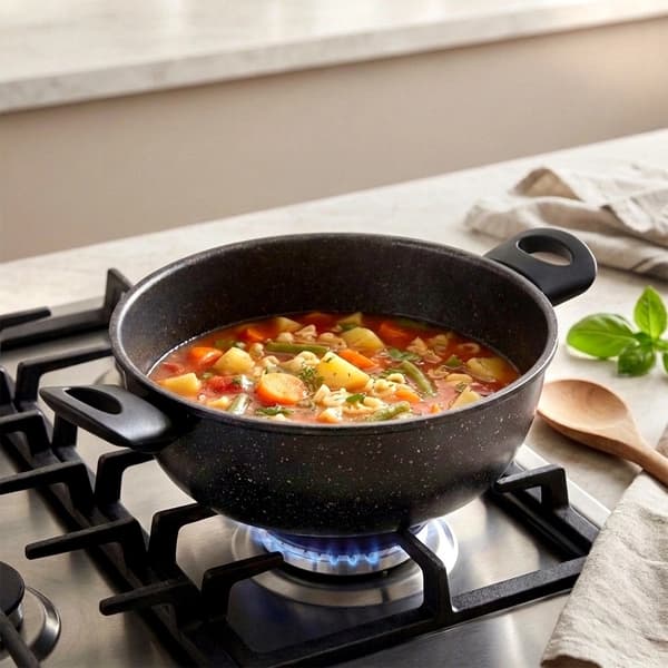 Granit non-stick gryde, 24 cm, 2,7 L kapacitet