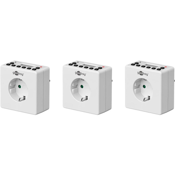 Goobay Digital Timer (3 kpl) - valkoinen
