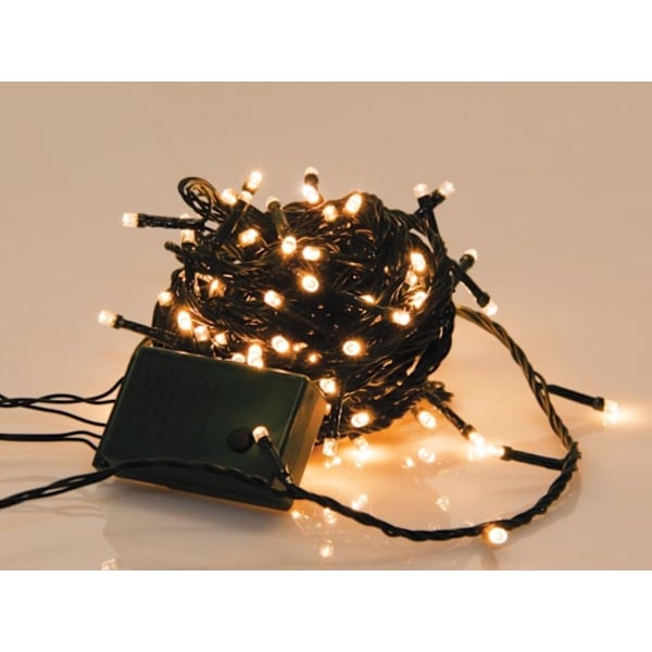 Sparkle Light Led - 8 M - 120 Arizona hvide lamper - Grøn ledning - Modulator