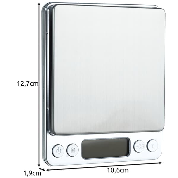 Præcisionskøkkenvægt 500g 0,01g LCD-display