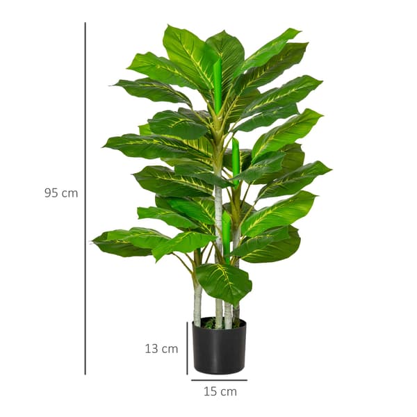 Tekokasvi ruukulla, 95 cm, 33 lehteä