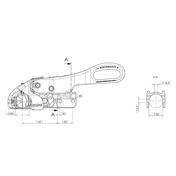 Winterhoff Stabilisatorkoppling WS3000 Ø35-51 cm