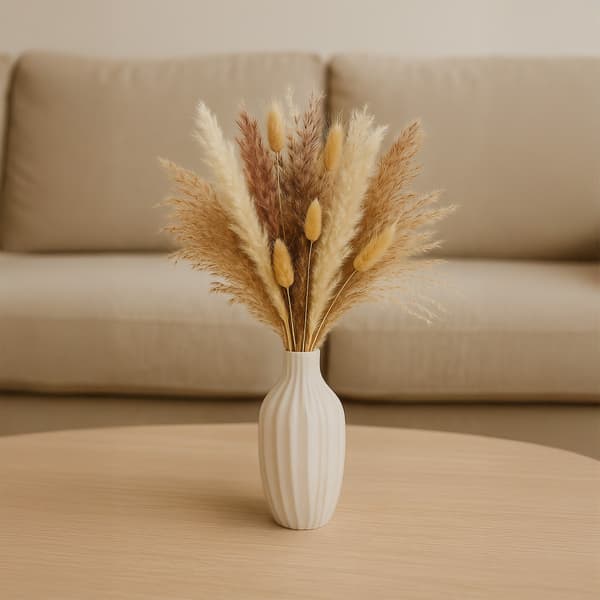 Kuivattu Pampas-ruohosetti, 144 osaa – Boho Decor
