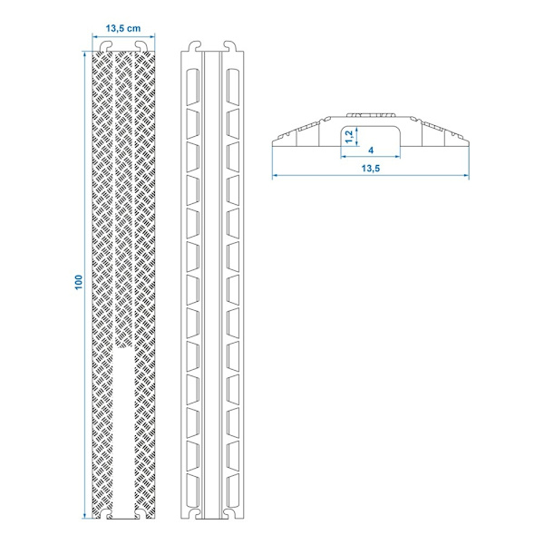 Kabelskyddsramp 1m