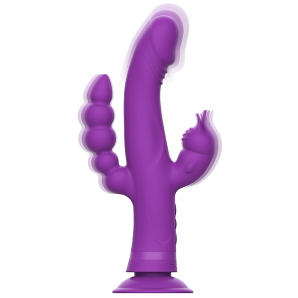 Intense - Casanova Rabbit Silicone Vibrator Triple Motor Purple