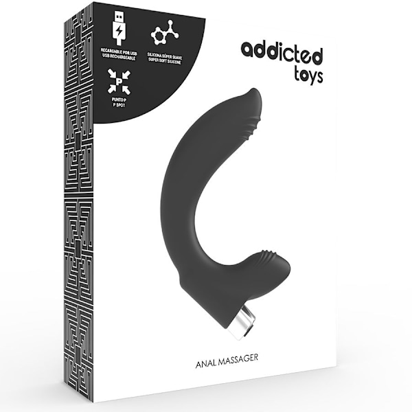 Addicted Toys - Prostatic Vibrator Genopladelig Model 7 - Sort