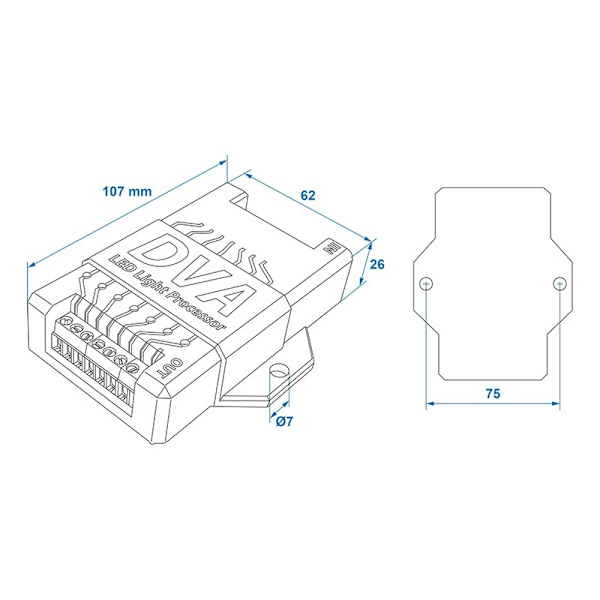 LED lys processor 12V til trailere