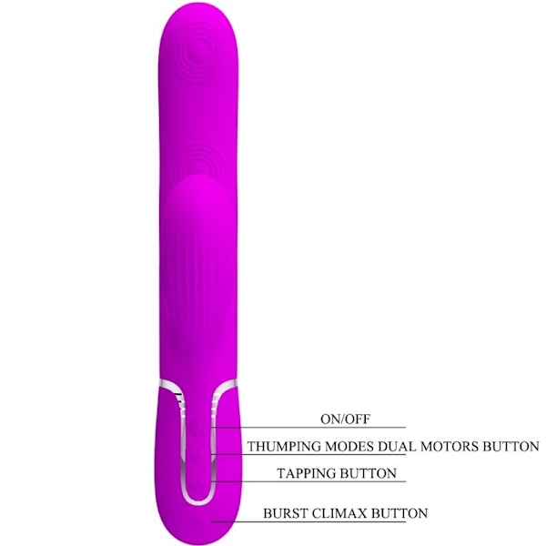 Pretty Love - Perlita Multifunktion 3 I 1 G-Spot Vibrator Violet