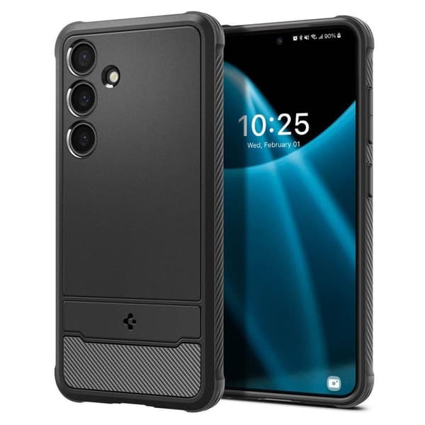 Spigen Rugged Armor cover til Samsung Galaxy S24 - matsort