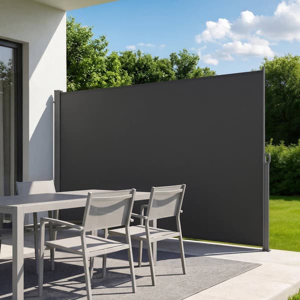 Utfällbar sidomarkis, 180 x 300 cm, vattentät insynsskydd