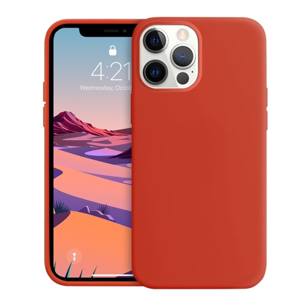 Crong Color Cover - Fleksibelt etui til iPhone 12 Pro Max (rød)