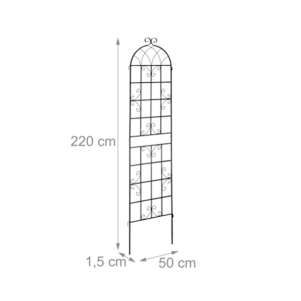 Trellis sæt af 2 i landlig stil