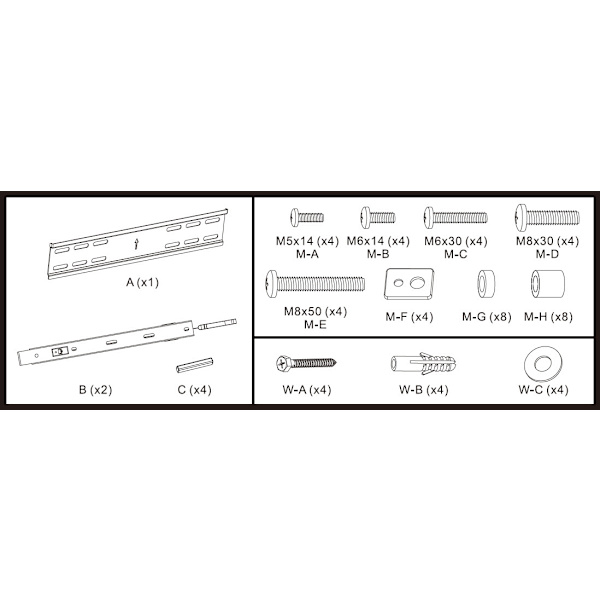 Mozi Slim Series FWM-1 32-55" television seinäteline