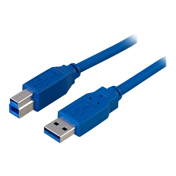 DELTACO USB3-120 - USB-kabel - USB Type B (han) til USB Type A (han) - USB 3.0 - 2 m - blå