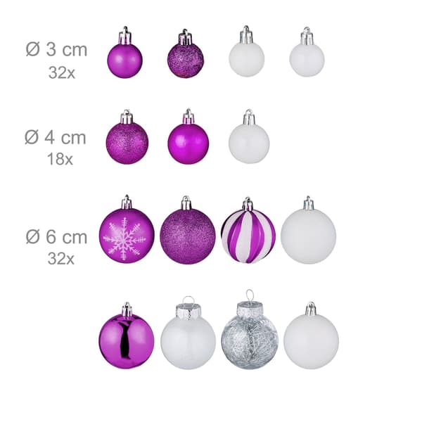 Julgranskulor i set om 101 st