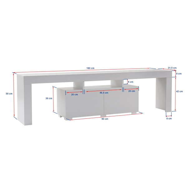 TV-teline Enclave - Fressia Marble