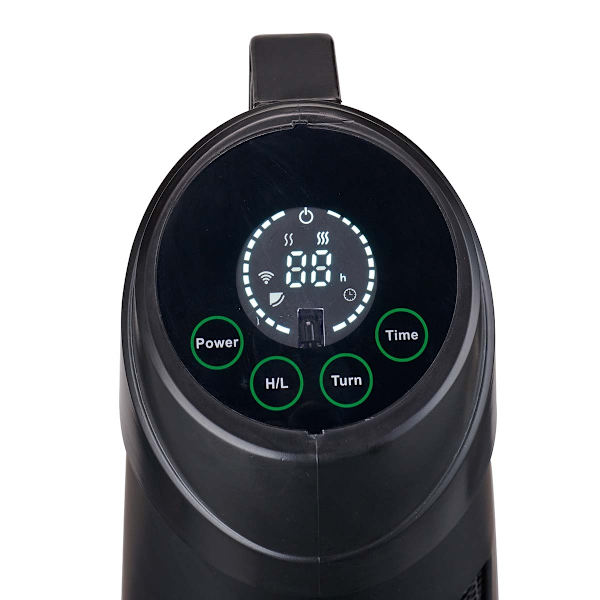 SmartLife Patio lämmitin | Wi-Fi | 1200 W | 2 Lämpöasetusta | Oskillaatio | Kaatumissuoja | IP24 | Musta