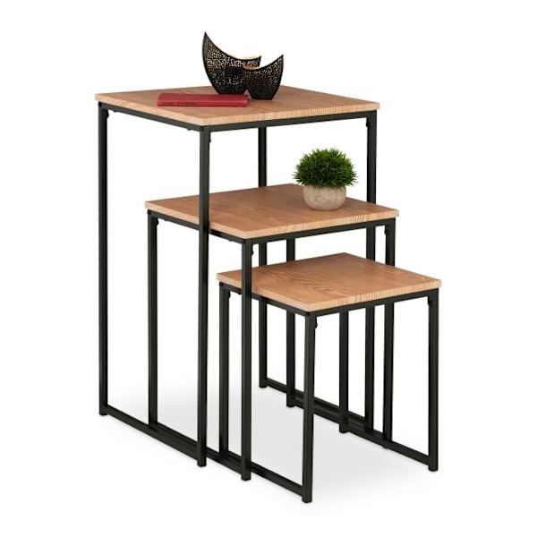 Sidebord sæt med 3 stk