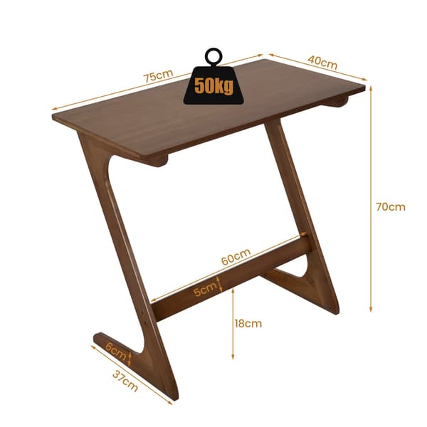 Z-format sidobord i bambu – Platsbesparande soffbord