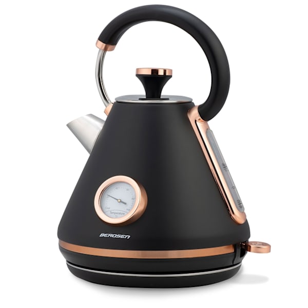 Elektrisk Vattenkokare med Termometer 1,7L BD-701 Svart