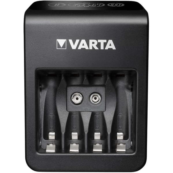 NiMH LCD Plug Charger+ (AA, AAA & 9 Volt) inklusive 4x AA 2100 mAh