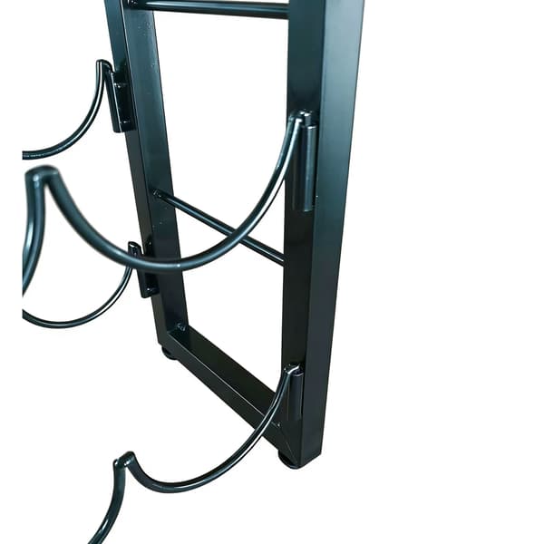 Vinreol til 9 flasker – metal, slankt design