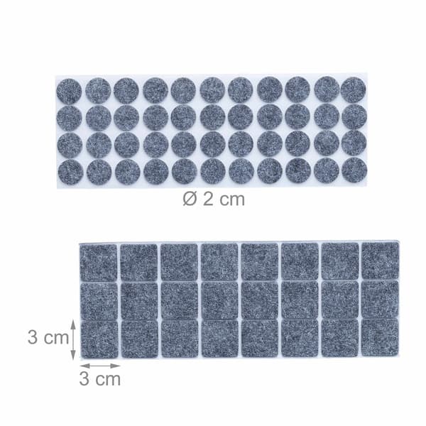 Självhäftande filtslider 180-pack