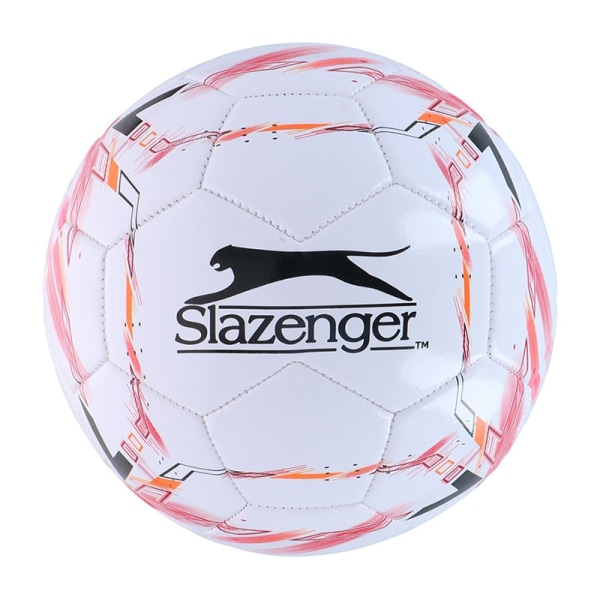 Slazenger - Fodbold r. 5 (hvid/rød)