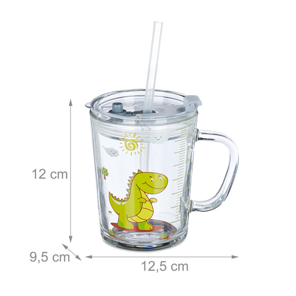 Juomalasit Kids Dino Set 2 kpl