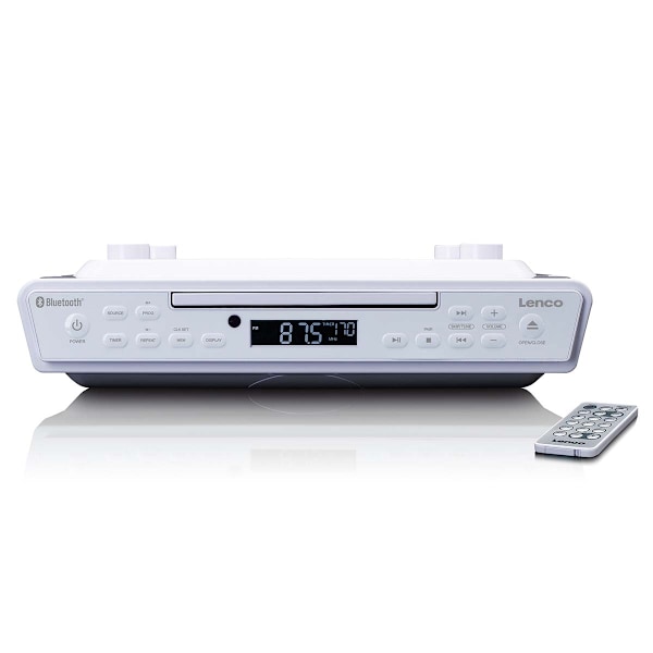 Keittiökelloradio, jossa CD Bluetooth® ja Remote Control White