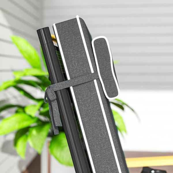 Sittdyna 120 x 47 x 9,5 cm vattenavvisande stolsdyna med knytband, nackstöd, UPF50+ utomhus sittdyna inomhus, sittdyna för hopfällbar stol, matstol, m