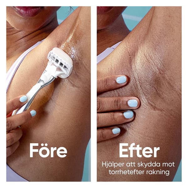 Rakblad för kvinnor, ComfortGlide Sensitive, 4-pack