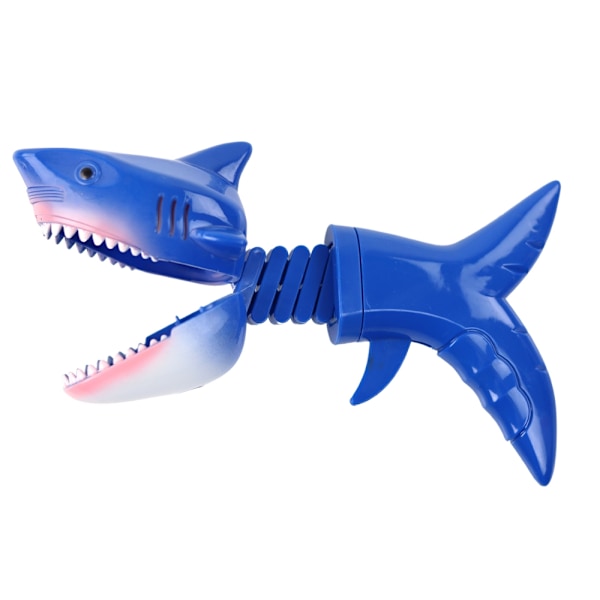 Fjäderbelastad Blue Shark Toy: Interactive Biting Fun!