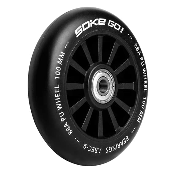 Mustat pyörät skootterille 100 mm - 2 kpl